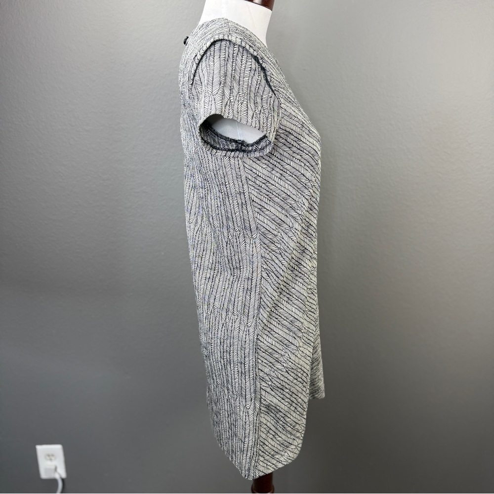 Zara Basic Collection Black white Geometric Chevr… - image 7